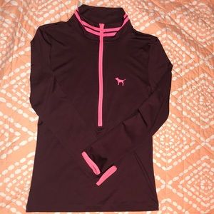 Victoria Secret half zip pull over size: SMALL
